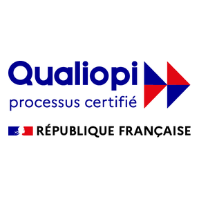 Logo Qualiopi — processus certifié, République française